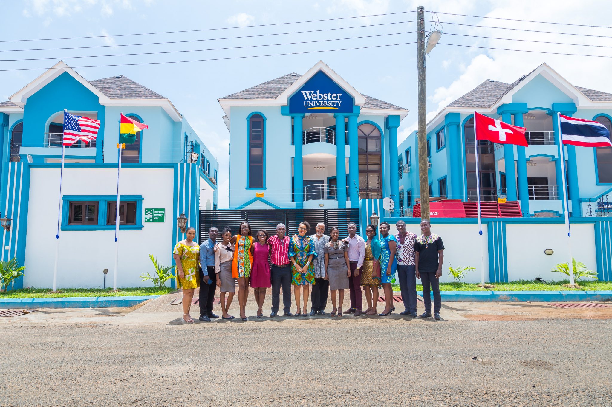 The latest Webster University campus is located in Ghana