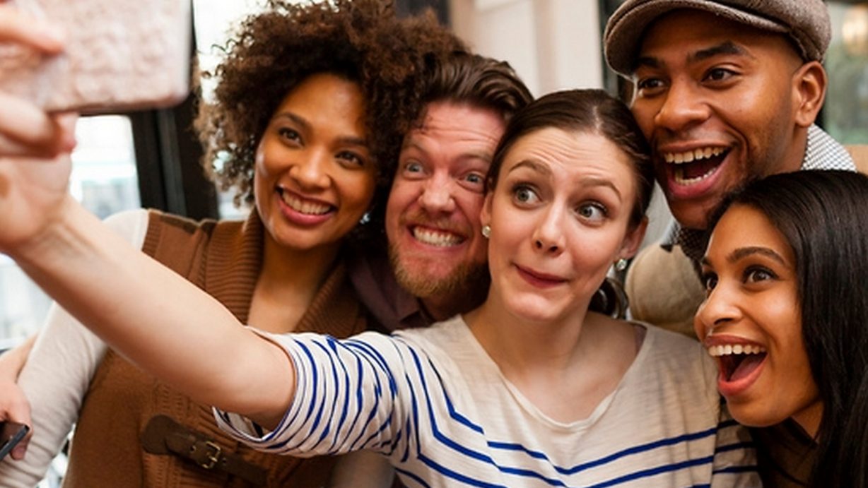 Amigos tomandose una foto